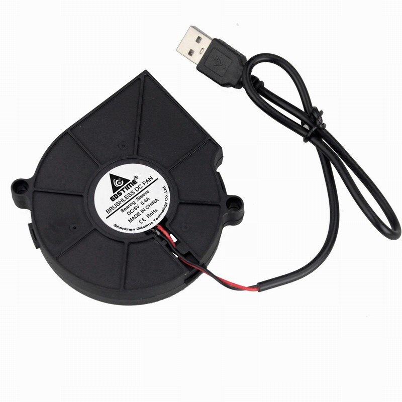 1PCS Gdstime 5V USB 75x15mm 75mm x 15mm 7515 DC Brushless Cooling Blower Fan 7515