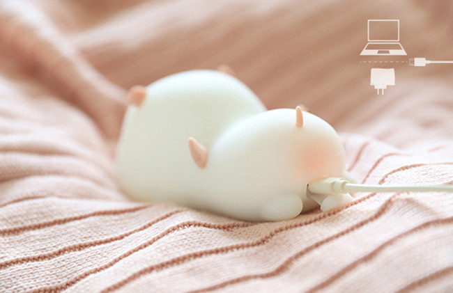 đèn ngủ heo con thiên sứ