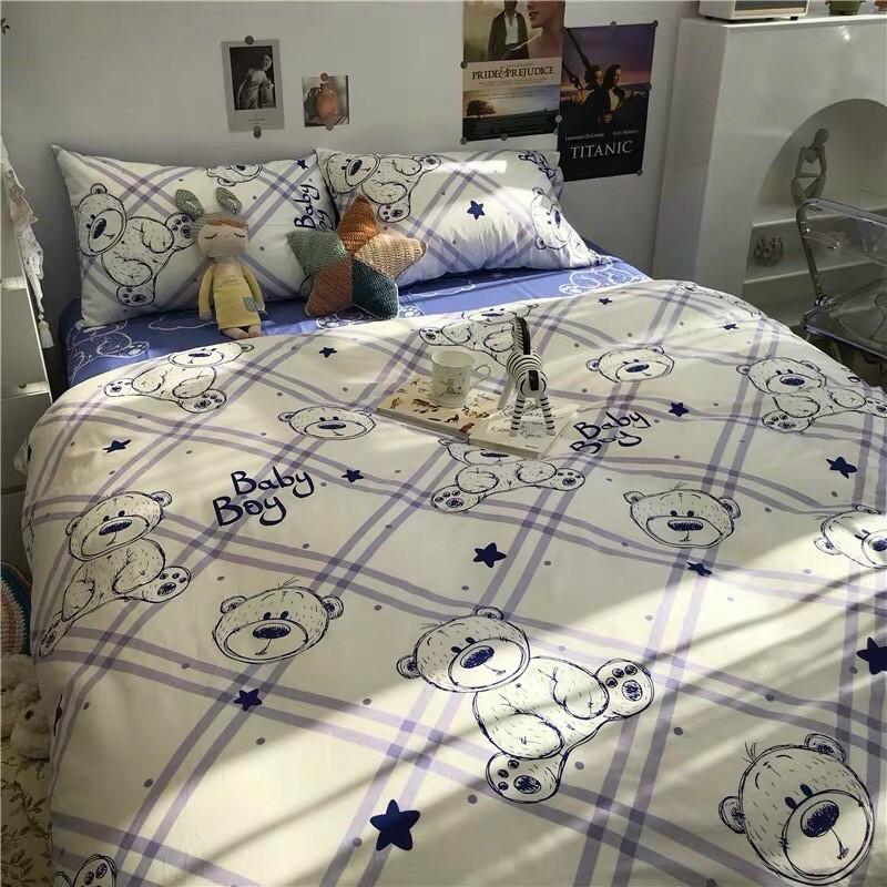 Set Cotton Poly Nhập Khẩu Gấu Tím Hot Trend