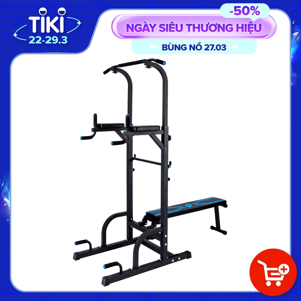 Giàn Xà Đơn,Xà Kép Thiết Bị Tập Luyện Máy Tập Tổng Hợp Tay Vai Bụng BG DB-001 CHIN- Đen (hàng nhập khẩu)