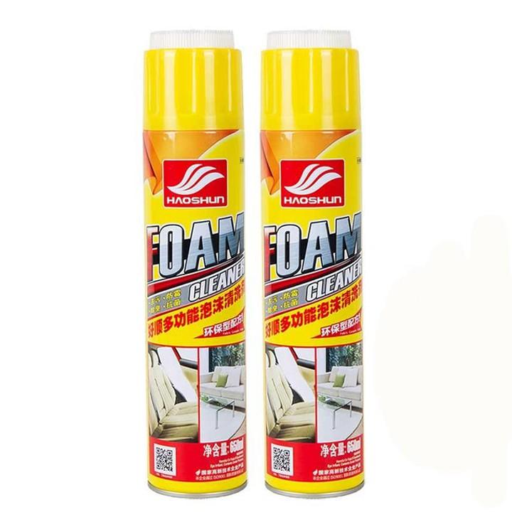 Chai Xịt Tẩy Tạo Bọt Vệ Sinh Nội Thất Xe Hơi Foam Cleaner 650ML