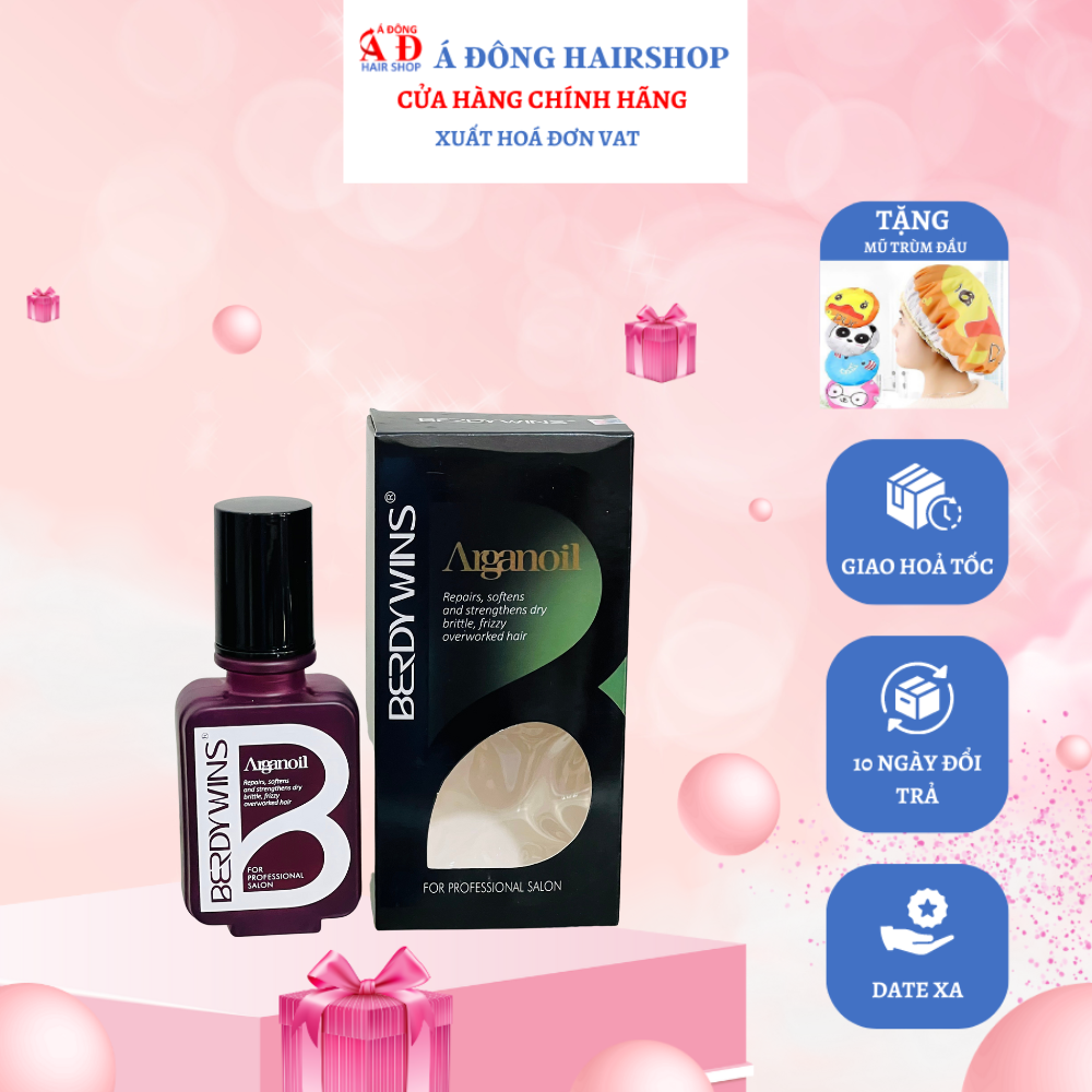 DẦU GỘI XẢ HẤP Ủ TÓC PHỤC HỒI SIÊU MƯỢT BERDYWINS ARGAN OIL COLLAGEN COMPLEX