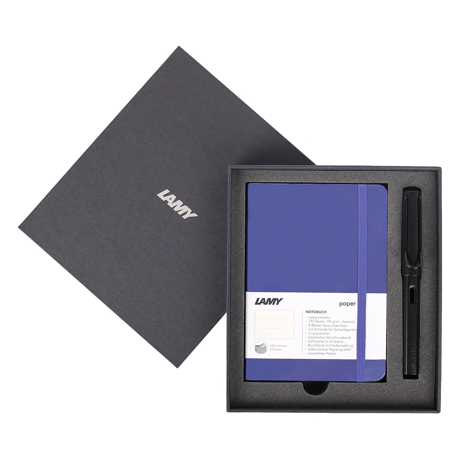 Gift Set Lamy Notebook A6 Softcover Blue + Lamy AL-Star Black - GSA6-AL007