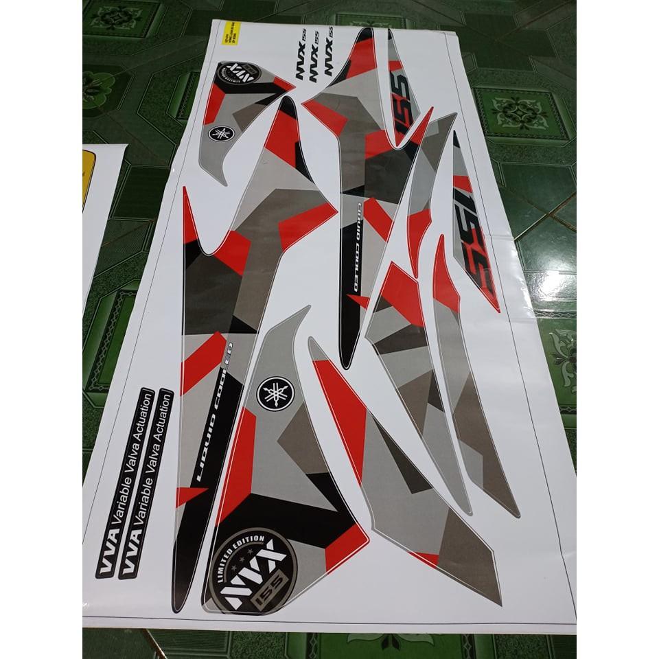 Tem rời NVX camo xe trắng