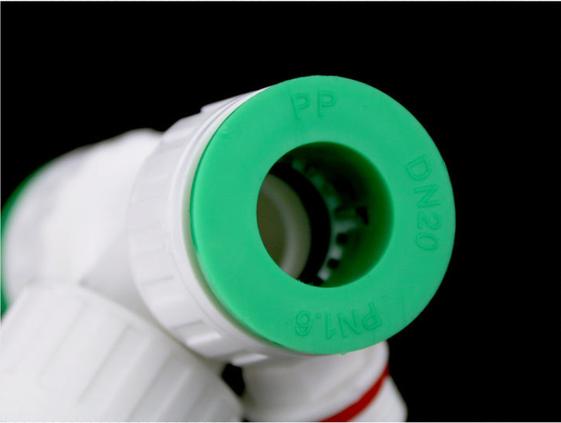 GÓC VUÔNG NỐI ỐNG PPr. Model:NV.001. Xuất Sứ: Hàn Quốc. Nối ống không cần keo hoặc hàn ống. tháo lắp dễ dàng