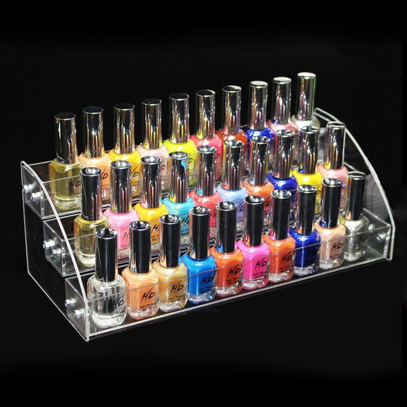 Kệ mica trưng bày sơn móng tay, kệ đựng đồ nail - 4 Tầng