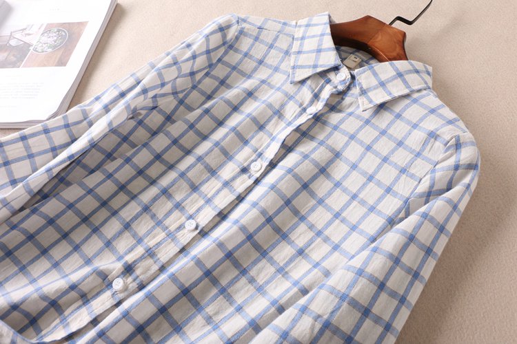 Áo sơ mi nữ Đũi việt sọc nhỏ thời trang S82