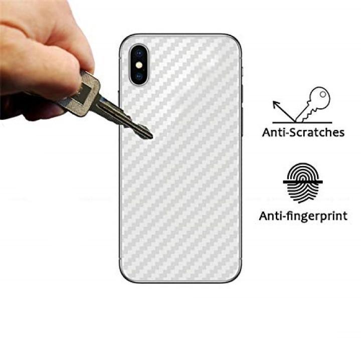 Miếng dán lưng chống trầy cho iPhone X vân Carbon