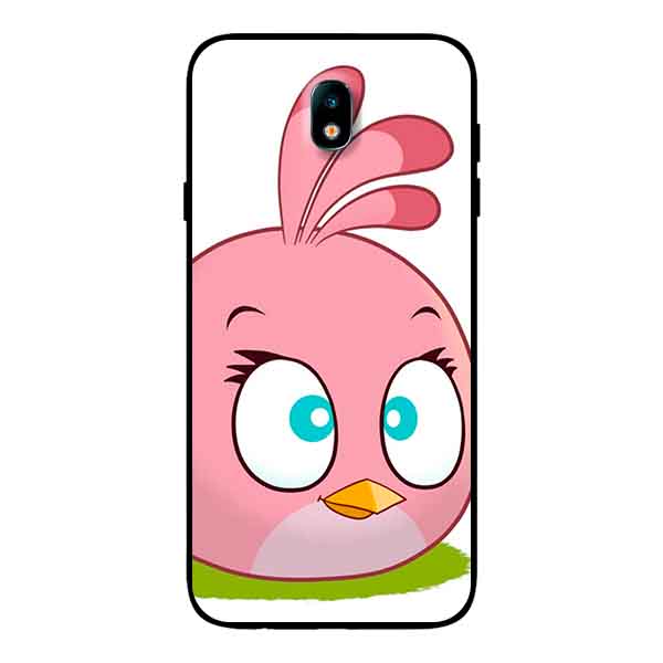 Ốp Lưng in cho Samsung J7 Pro Mẫu Chim Nền Hồng̣ - Hàng Chính Hãng