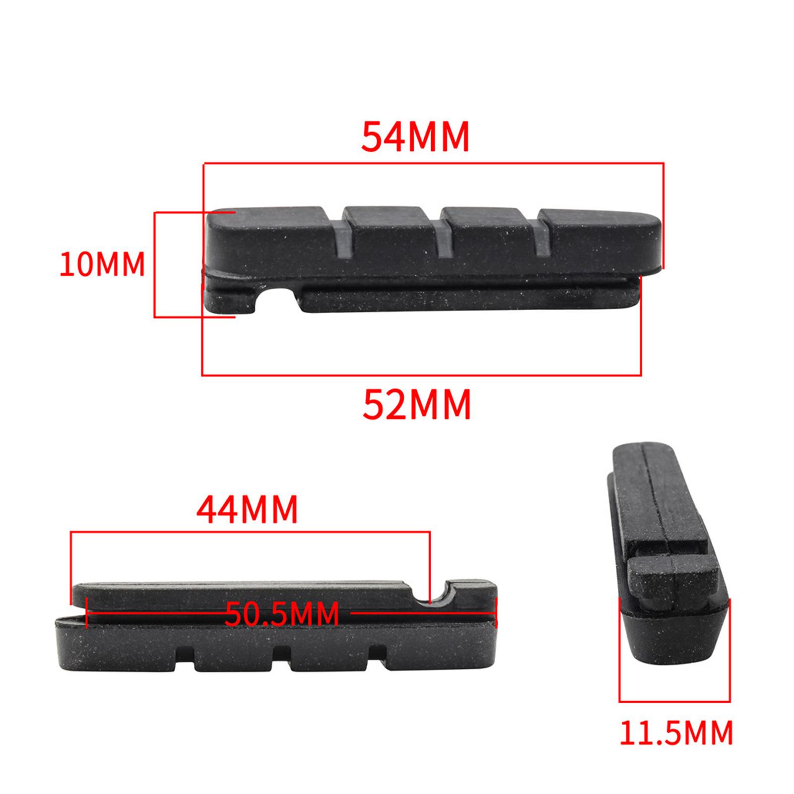 1 Pair V Bike Brake Pads Blocks, Road Mountain Bicycle V-Brake Blocks Shoes Road Bike Mountain Bike Bicycle Brake Pads for Shimano C Clamp