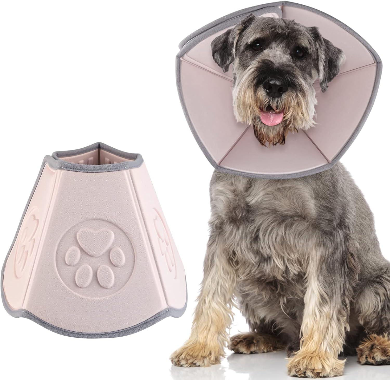 Vòng Cổ Cho Chó Mèo, Vòng Cổ Chống Cắn, Chu Vi Cổ: 24-31CM, Độ Sâu: 15CM, Vòng Cổ Bảo Vệ Có Thể Điều Chỉnh/Có Thể Giặt Được, Chống Liếm Vết Thương Và Giúp Chữa Lành