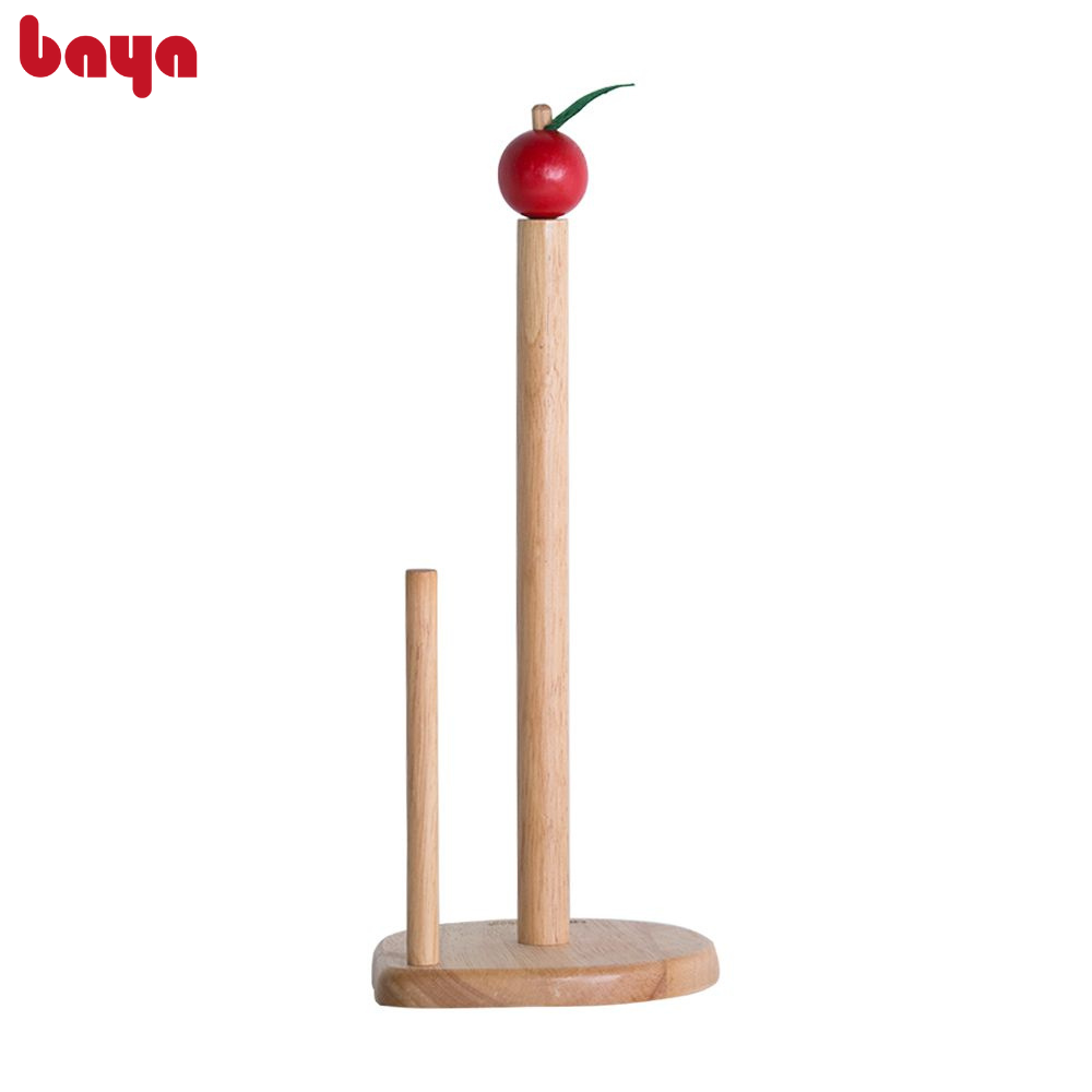 Cây Để Giấy Cuộn BAYA CLIFTON Được Làm Từ Chất Liệu Gỗ Cao Su Thiên Nhiên Bền Chắc Với Chi Tiết Cách Điệu Tạo Điểm Nhấn 1072327