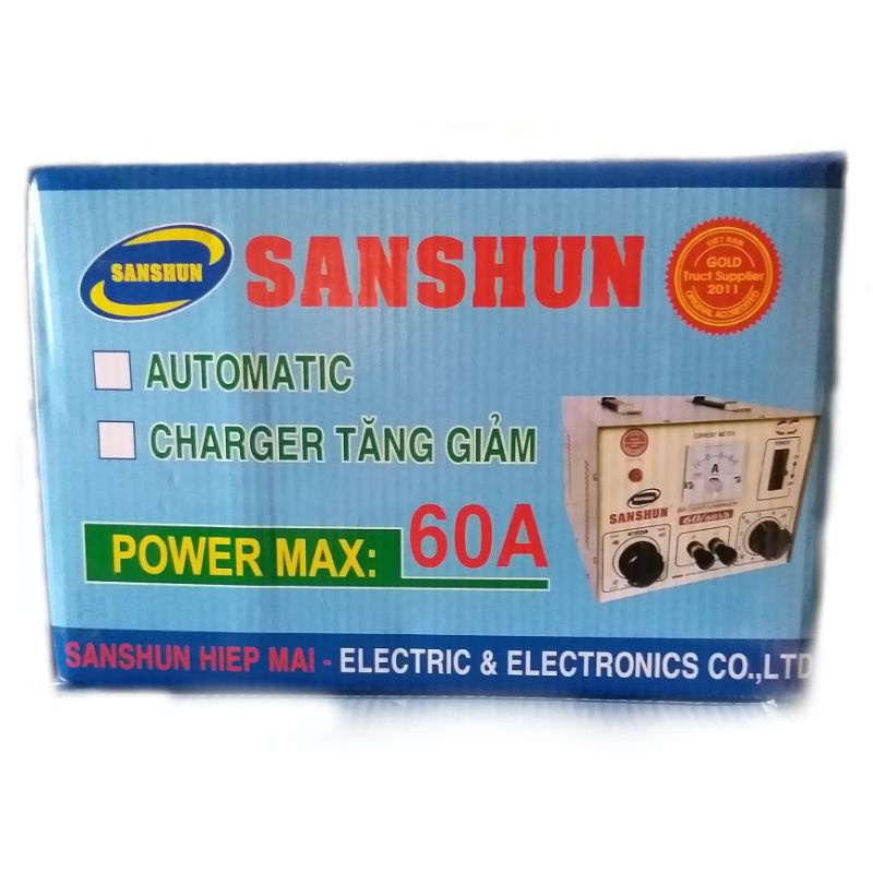 Sạc bình ắc quy 12V-24V-36V-48V 60A