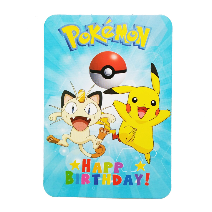 Combo 10 Thiệp mời sinh nhật Pikachu