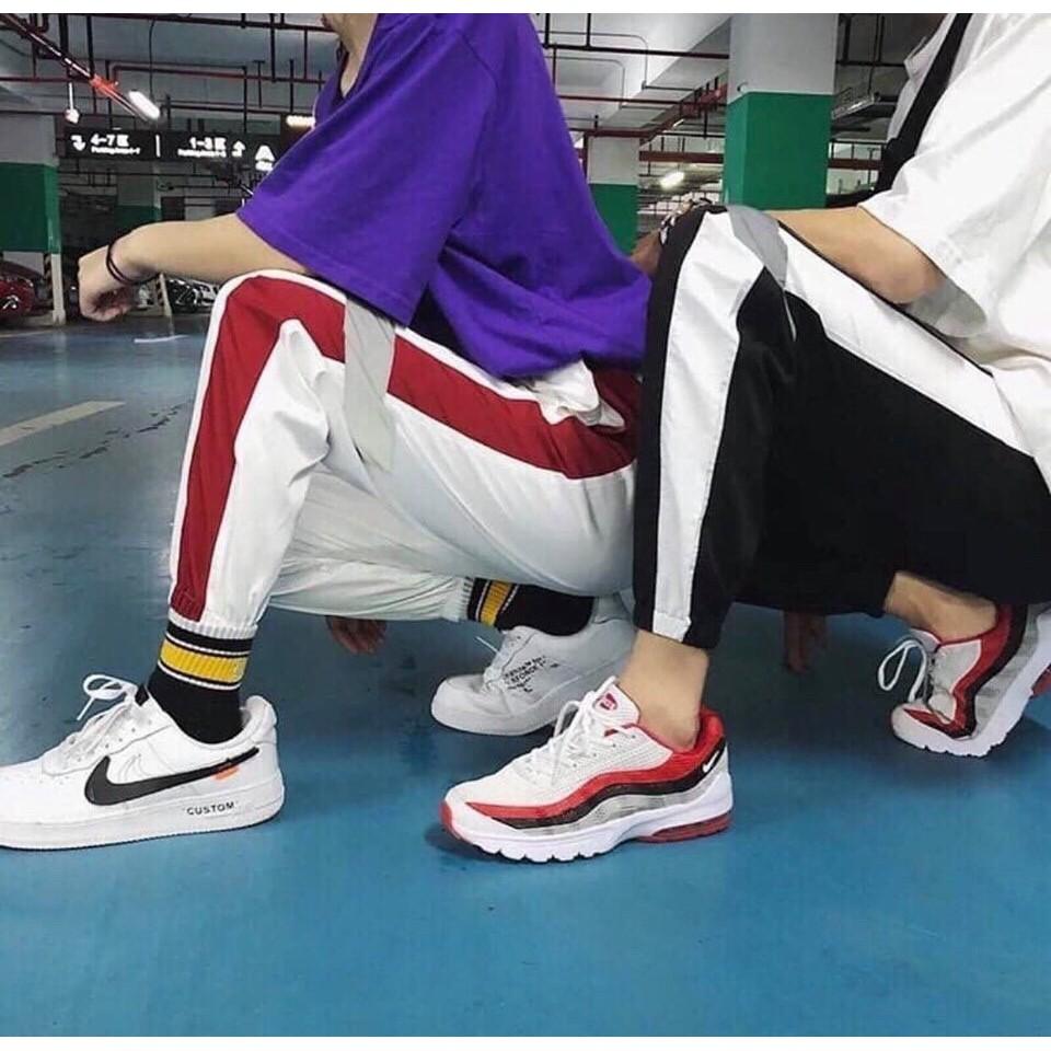Quần Jogger nỉ phản quang Unisex xịn nam nữ đều mặc được