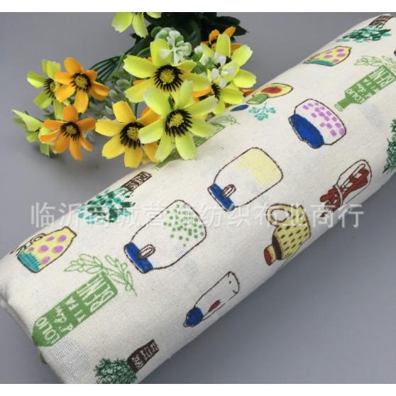 Vải Bố Vải Canvas Decor Trang Trí May Rèm, Màn Cửa Sổ, Khăn Bàn, Khăn Picnic, Phông Chụp Ảnh Họa Tiết Bếp Núc