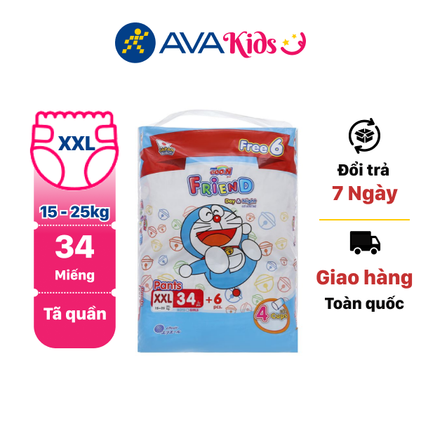 Tã quần Goo.n Friend size XXL 34 miếng (cho bé 15 - 25kg)