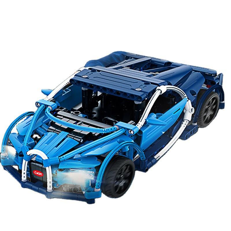 Đồ Chơi Lắp Ráp Kiểu LEGO CaDA C51053 Điều Khiển Từ Xa Mô Hình Siêu Xe Bugatti Blue Phantom Car Với 419 Chi Tiết