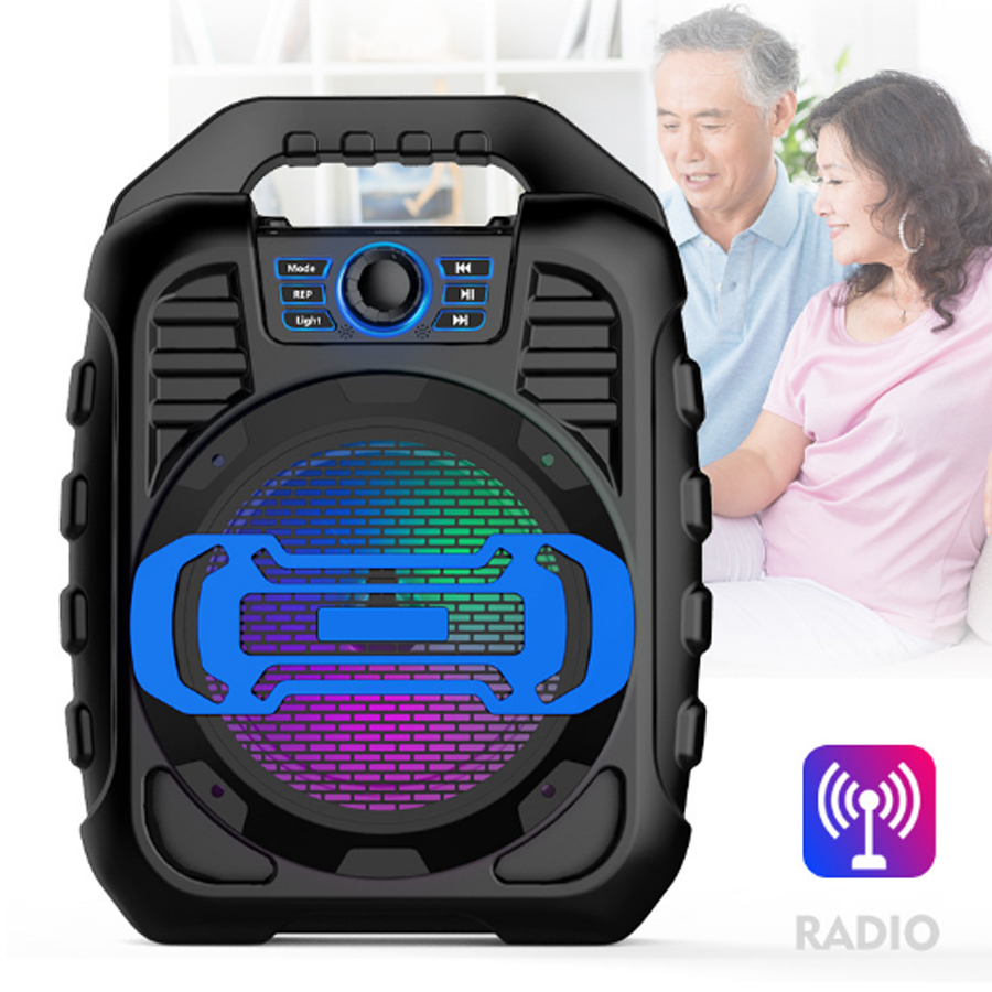 Loa Xách Tay Di Động B123 Hỗ Trợ Bluetooth, USB, Thẻ Nhớ, Nghe Đài Fm, Hát Karaoke