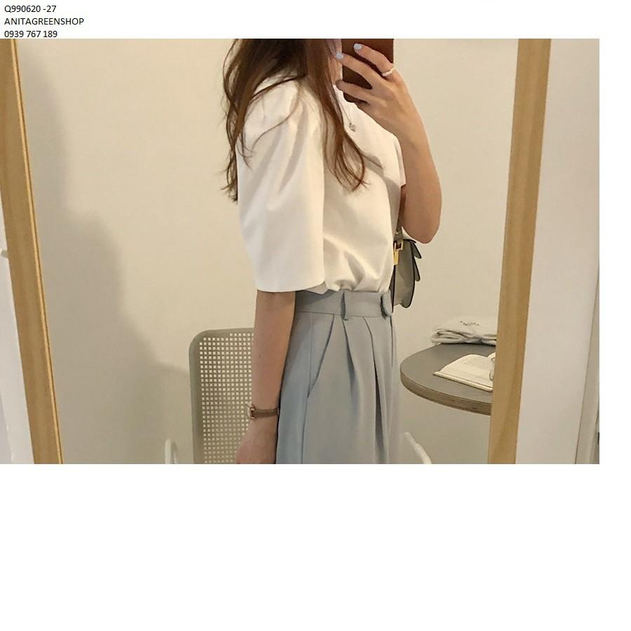 Q990620 ÁO KIỂU NỮ MÀU TRẮNG