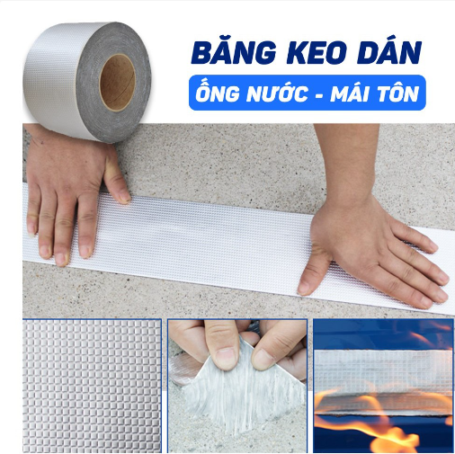 Cuộn 5 mét băng keo dán rộng 5cm/10cm - Miếng dán siêu dính - Miếng dán chống thấm nước - Keo chống dột TRAP PASTE GD335-KeoChTham