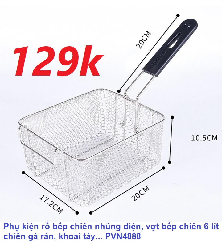 BẾP CHIÊN NHÚNG, BẾP CHIÊN 220V_2500W CHIÊN GÀ RÁN, KHOAI TÂY...PVN4888