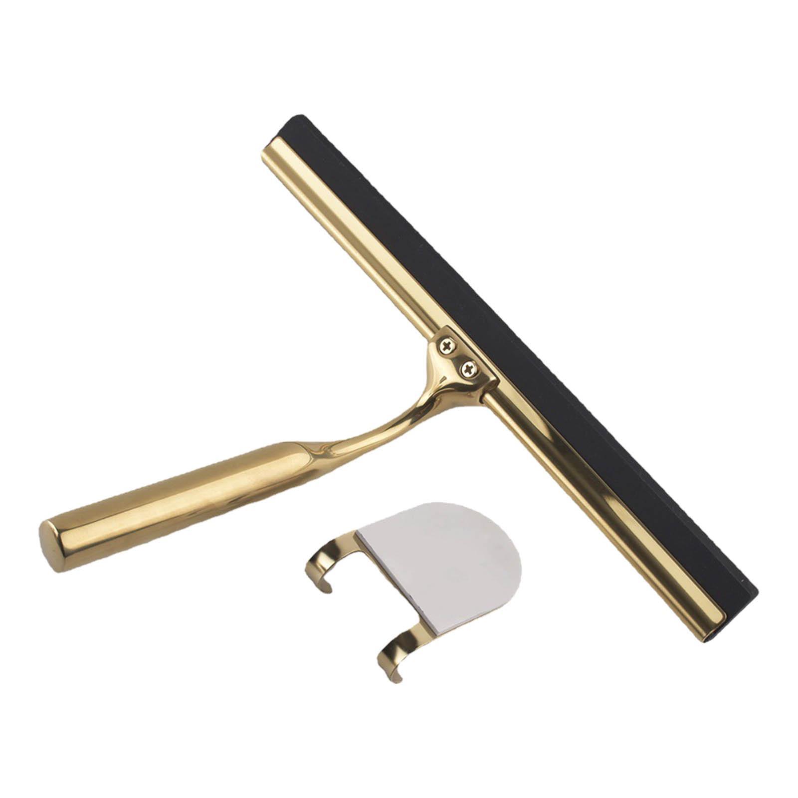 Glass Wiper with Hook Holder Water Scraper for Windows Bathroom Sink