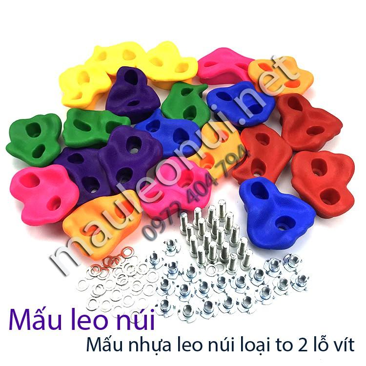 Combo 35 mấu leo núi đã bao gồm vít vào vách gỗ