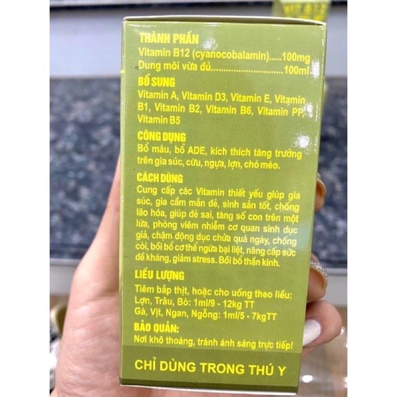 1 lọ VIT ADE B12 bổ dung vitamin cho trâu bò lợn gà vịt