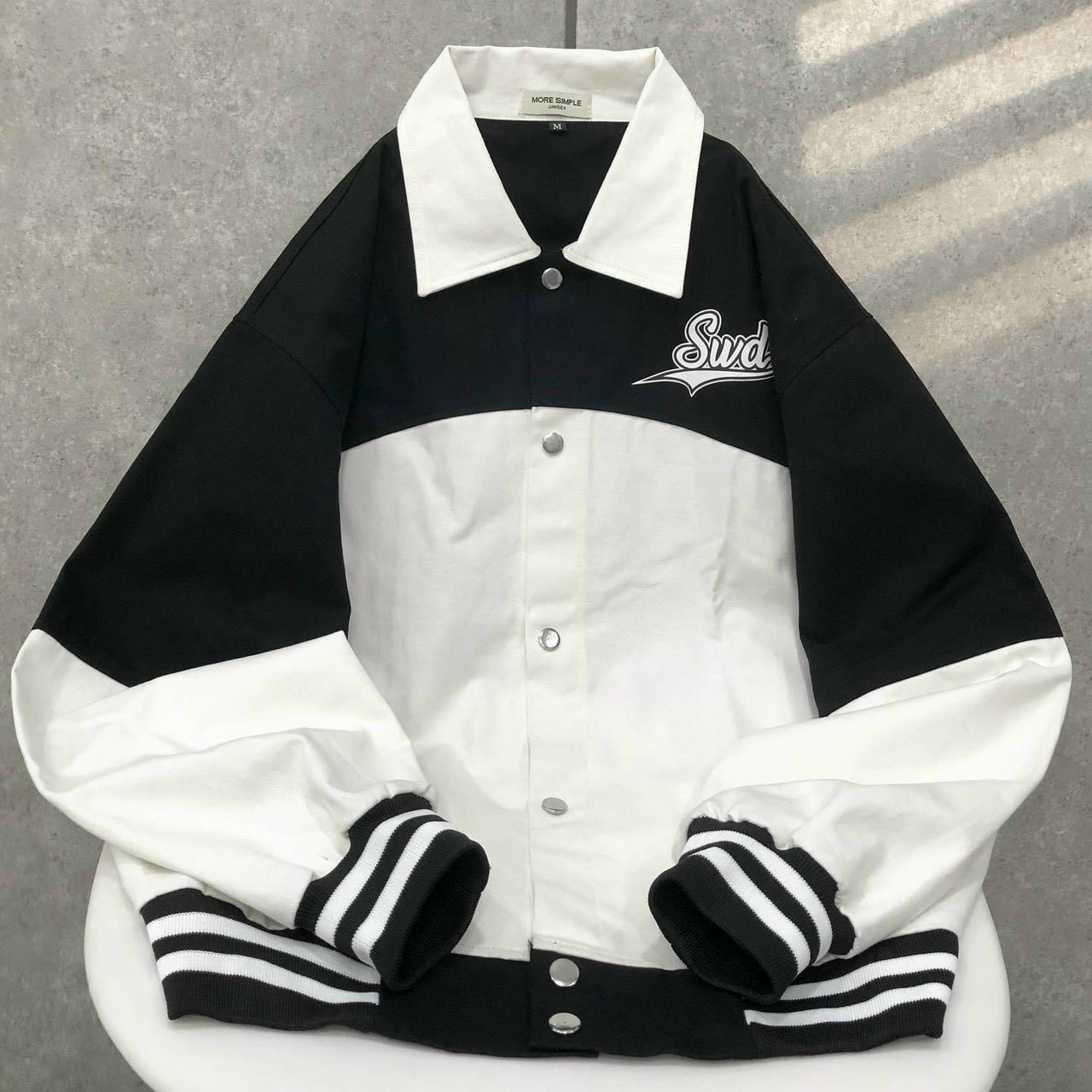 Áo Khoác Dù Uniex 2 Lớp Chữ SWD -Trend- Bomber Khóa Zip Nam Nữ Cặp Đôi - Thu Đông Chống Nắng- Kiểu HÀn Quốc Đẹp