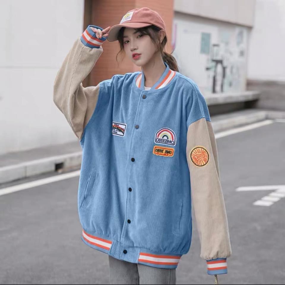  Áo Bomber Jacket DEEP END Nhiều Màu Khuy Bấm Dáng Rộng Unisex Thu Đông