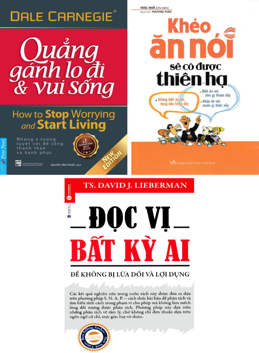 Combo Đọc Vị Bất Kỳ Ai + Khéo Ăn Nói Sẽ Có Được Thiên Hạ + Quẳng Gánh Lo Đi Và Vui Sống  _ML