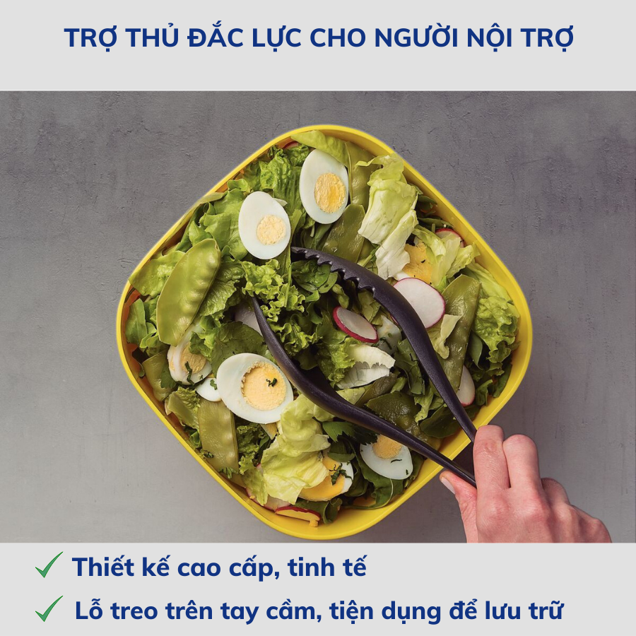Kẹp Thịt Đa Năng Kẹp Gắp Đồ Ăn Tramontina 30cm Chất Liệu Nhựa PA An Toàn Chịu Nhiệt Nhập Khẩu Brazil