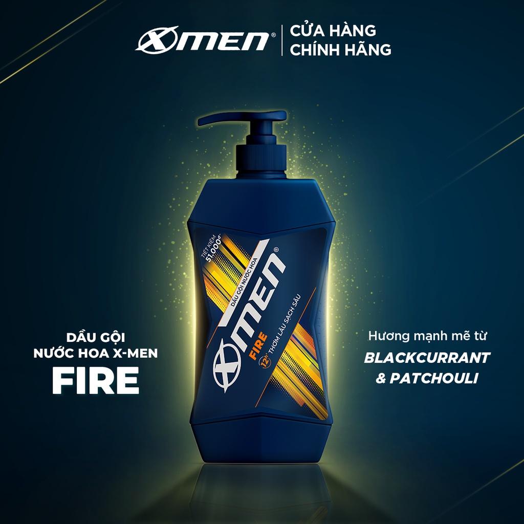 Combo 2 Dầu Gội X-Men Sạch Sâu Fire 650g/chai