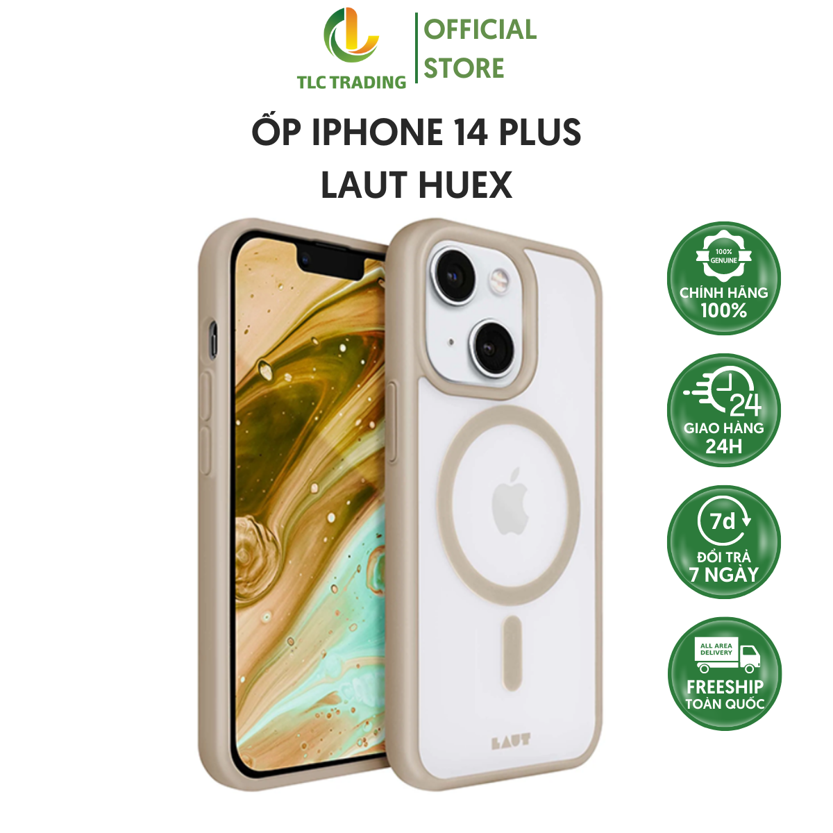 Ốp LAUT Huex Protect dành cho iPhone 14/ 14 Plus/ 14 Pro/ 14 Pro Max - Hàng chính hãng