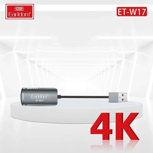 Bộ Chuyển USB Ra HDMI Earldom W17 ( Hỗ trợ livestream ghi hình từ điện thoại, camera, PS4, XBOX vào máy tính) - Hàng Chính Hãng