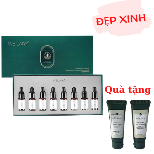 Huyết thanh mọc tóc Weilaiya - Serum Weilaiya Ginger Hair Root Nourishing Essence kích mọc và làm dày tóc , Tặng Kèm Gội Mini Weilaiya Ngẫu Nhiên