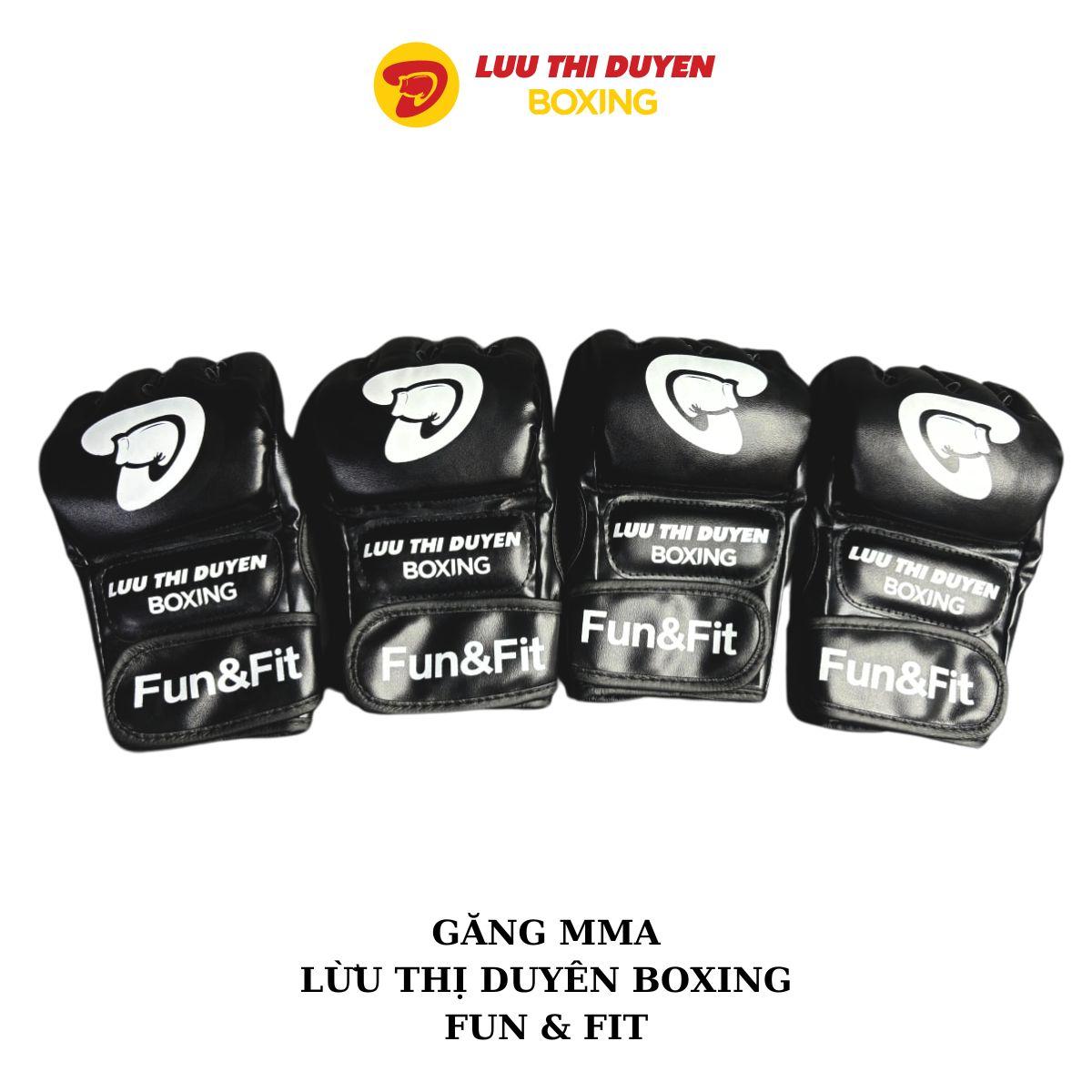 Găng tay Đấm bốc, Boxing, găng tay võ thuật MMA FUN & FIT - Lừu Thị Duyên Boxing