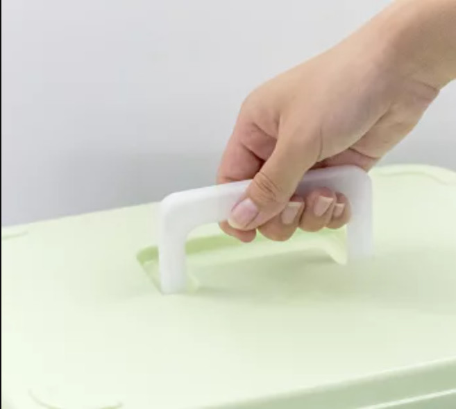 Combo 03 Hộp đựng đồ đa năng có tay cầm tiện dụng, nhựa PP trong suốt - Hàng nội địa Nhật Bản.