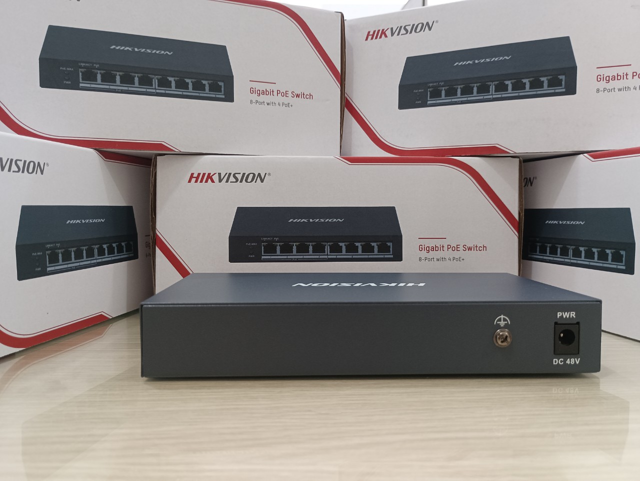 SWITCH POE HIKVISION DS-3E0508P-O  - HÀNG CHÍNH HÃNG