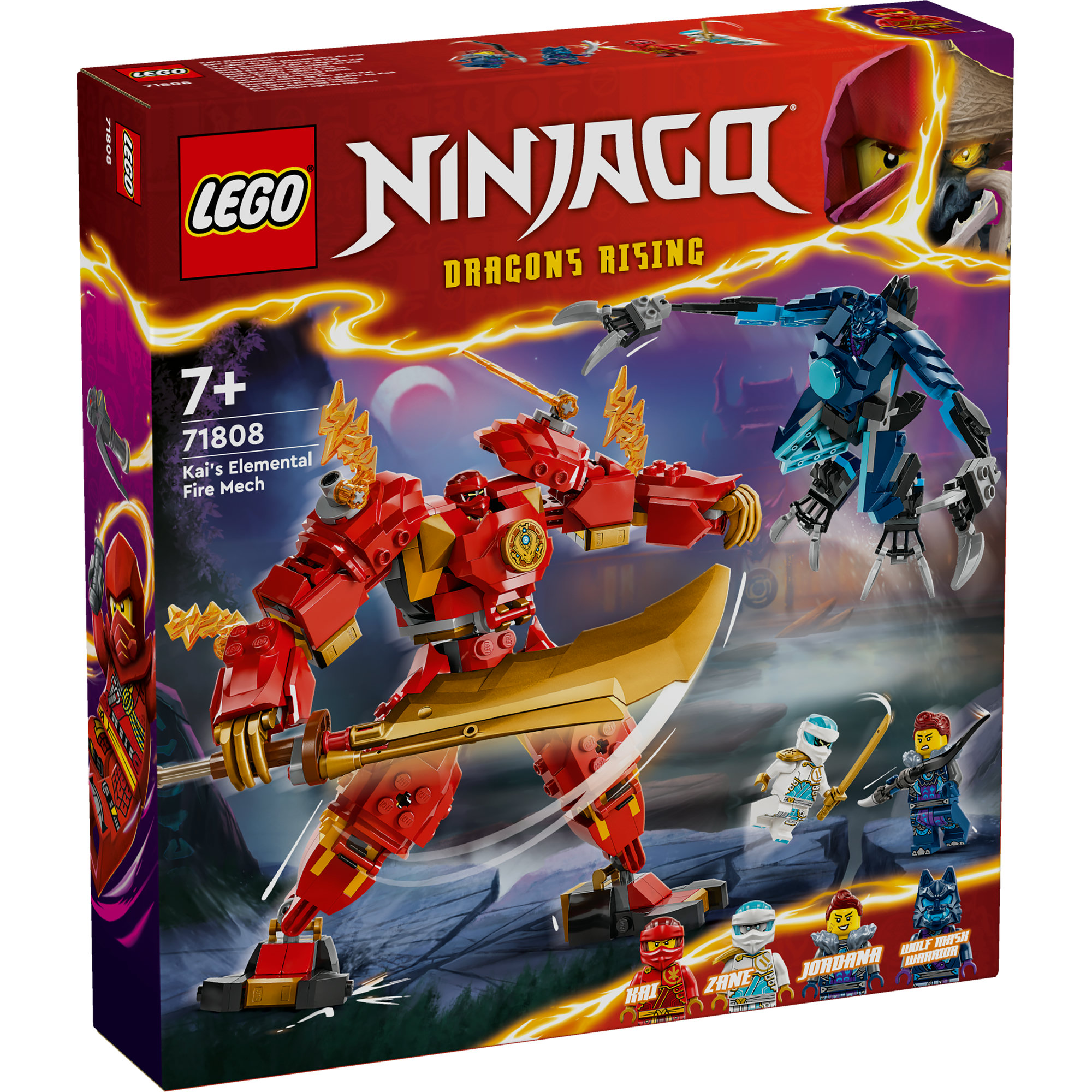 LEGO NINJAGO 71808 Đồ chơi lắp ráp Chiến giáp lửa của Ka-i (322 chi tiết)