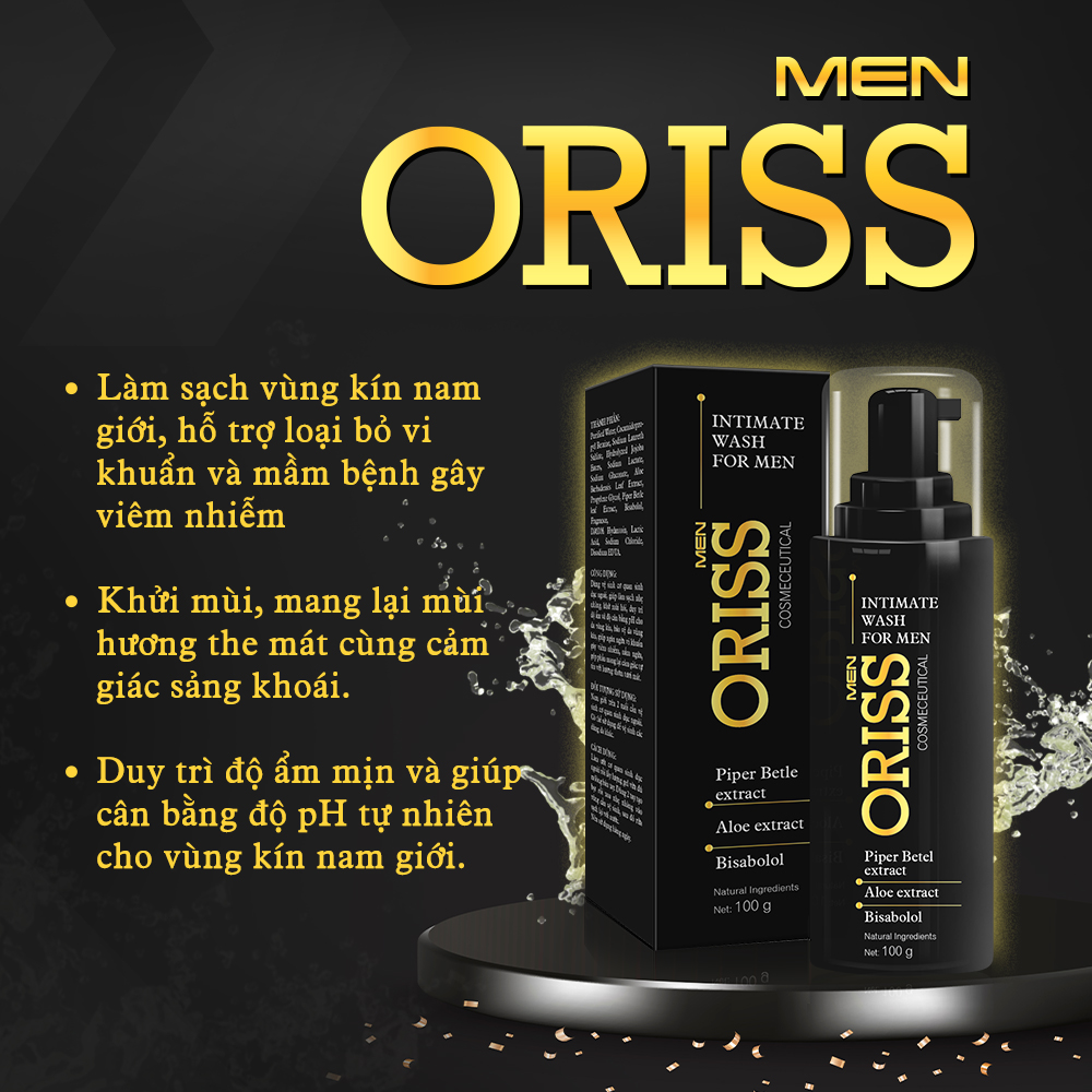 Dung Dịch Vệ Sinh Chuyên Biệt Cho Nam Giới Oriss 100g