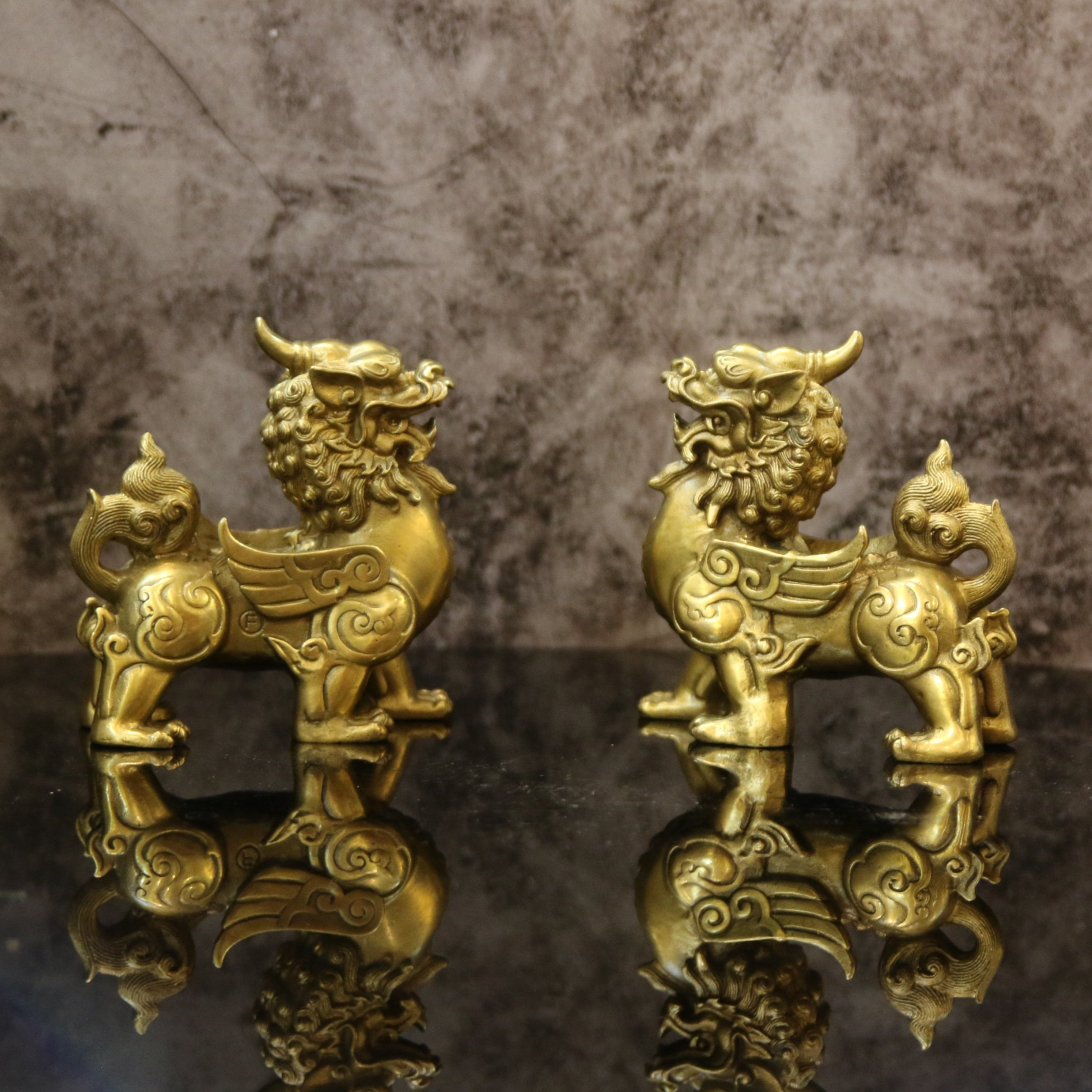 Đôi Tỳ Hưu Phong Thủy Bằng Đồng Lê Gia