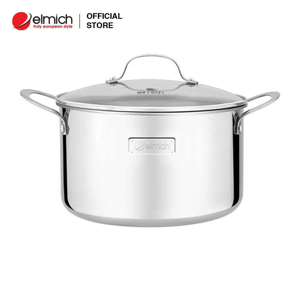 Nồi inox cao cấp 3 lớp đáy liền Trimax EL-3733 size 20cm