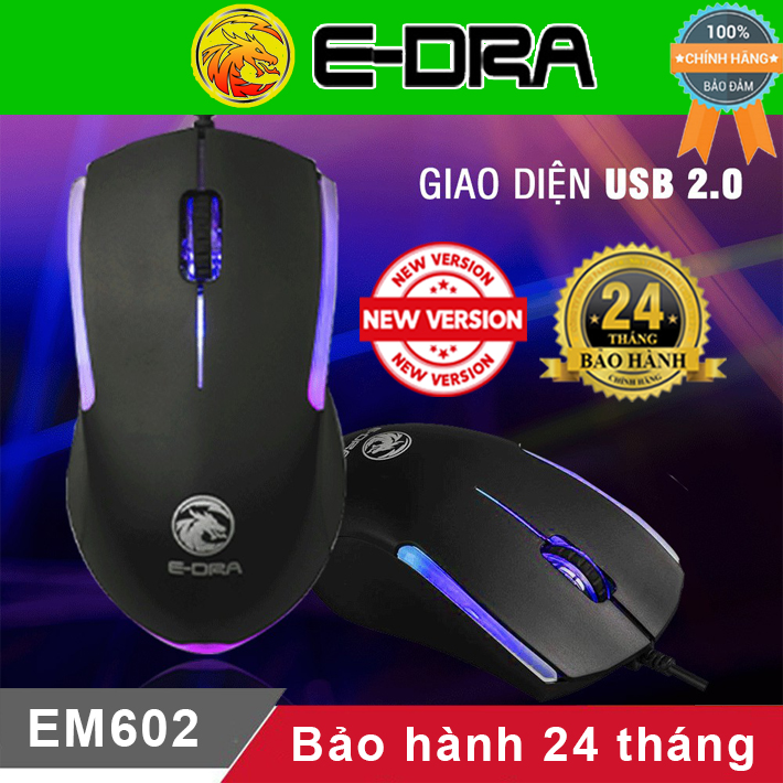 Chuột Chơi Game EM602 Led - Hàng chính hãng