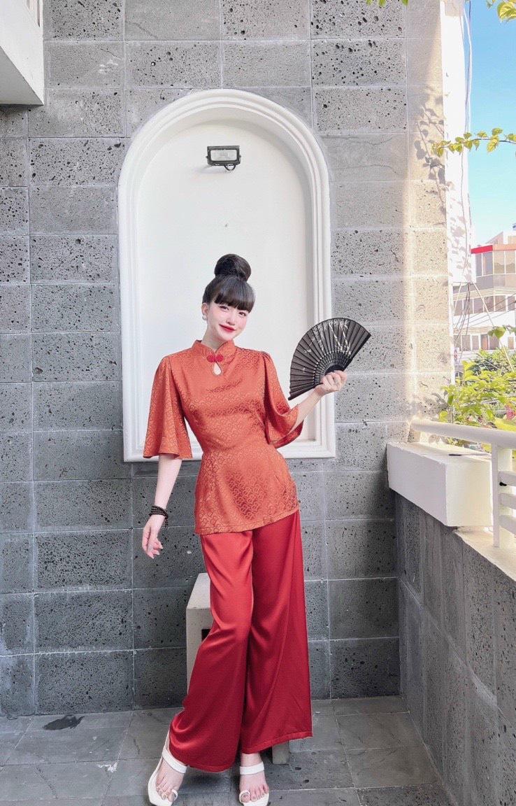 Set bộ đồ lam đi chùa, # quần áo phật tử, # đồ bộ đi chùa - FREE SIZE 40KG>55KG