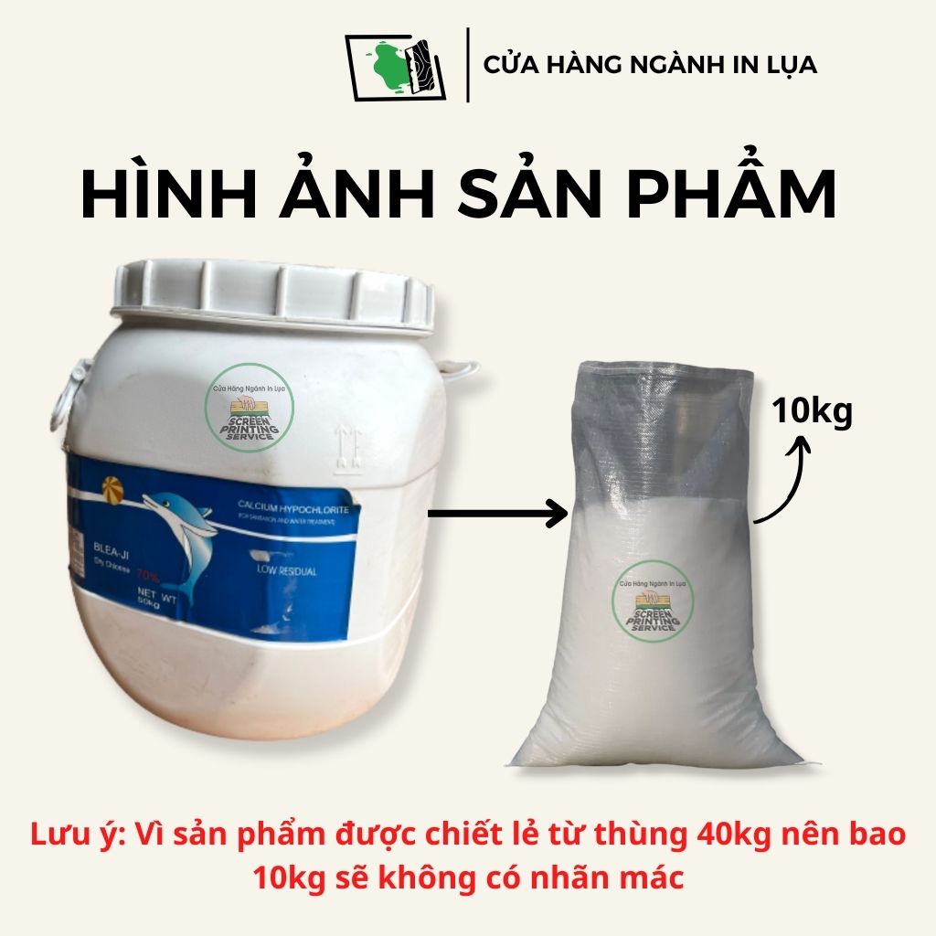 Bao 10kg bột tẩy rong rêu nền nhà xi măng, tường xi măng, gạch, sân sườn, siêu nhanh, siêu sạch