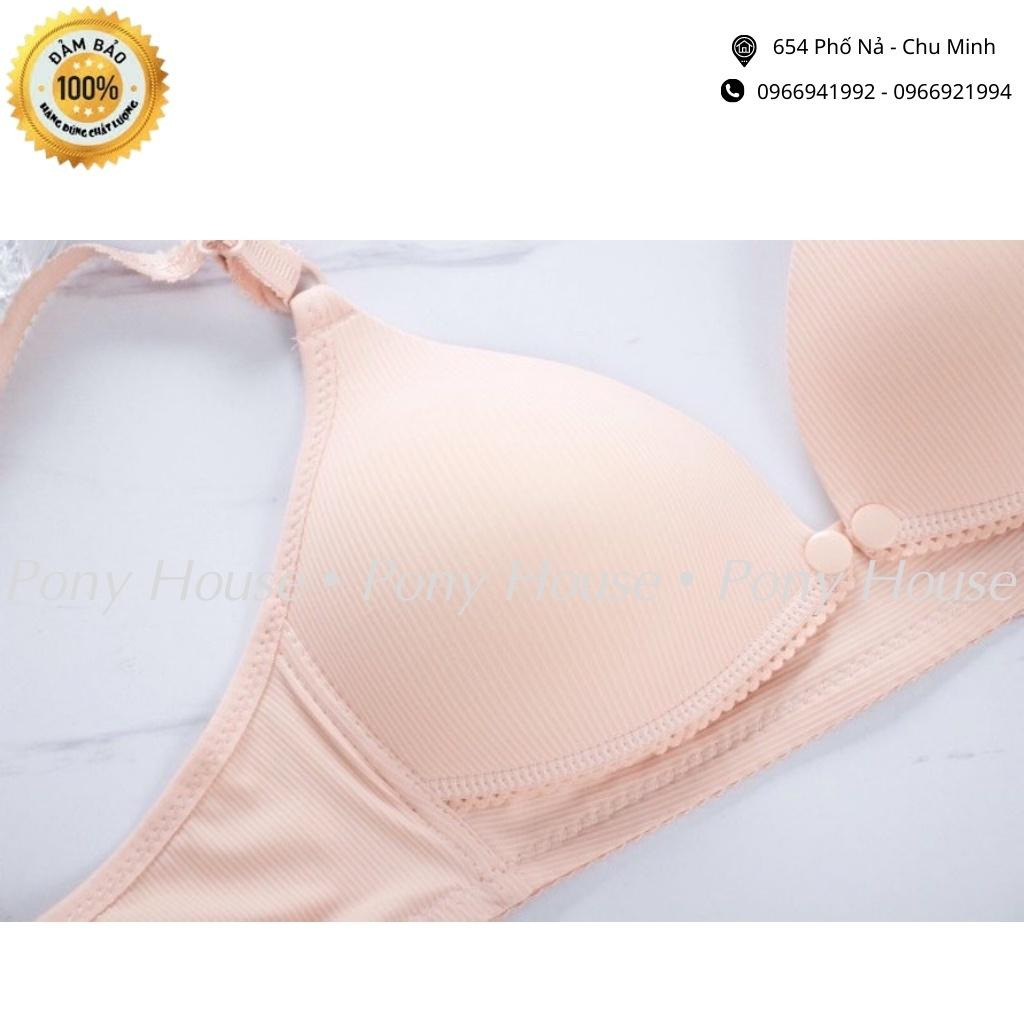 Áo Lót Bầu Và Cho Con Bú Lụa Tăm - Áo Ngực Cho Bé Bú không gọng nâng ngực Size 38-40-42