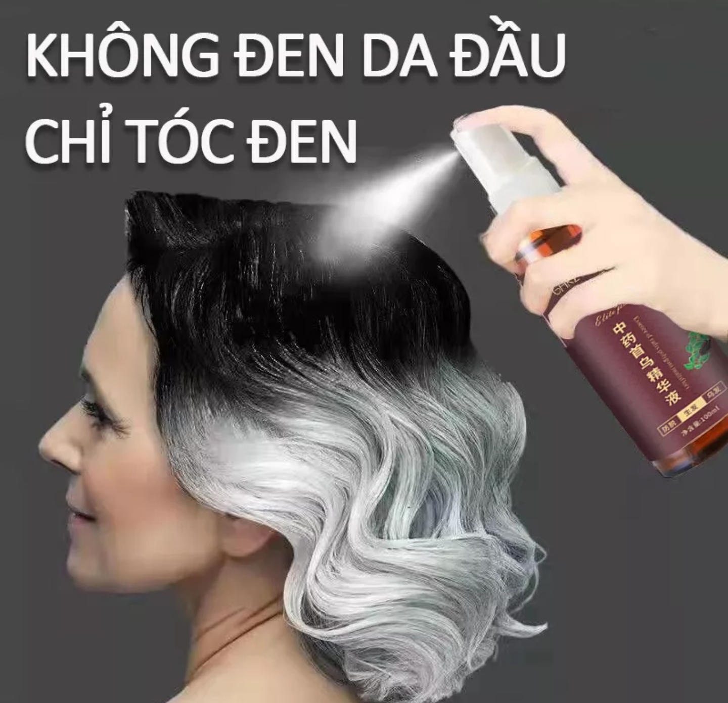 CHAI XỊT LÀM TÓC ĐEN DƯỠNG TÓC TÓC ĐEN CAM KẾT HIỆU QUẢ