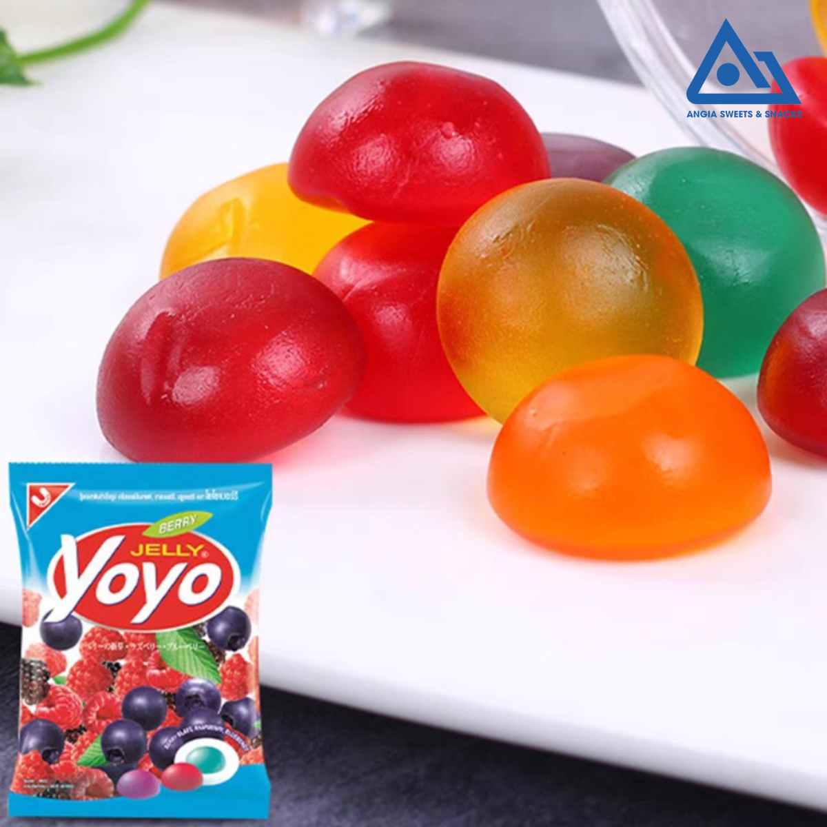 Kẹo dẻo trái cây Yoyo 80g, kẹo dẻo ăn vặt tuổi thơ Thái Lan An Gia Sweets Snacks